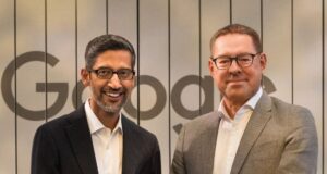 Sundar Pichai, CEO von Google und Alphabet; Gerd Chrzanowski, General Partner Schwarz Gruppe