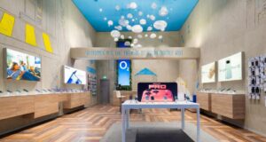 O2 setzt in Frankfurt auf aufbereitete LED-Wall